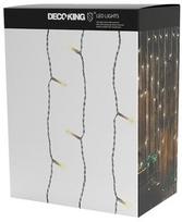 DecoKing LED Light Curtains With Connector Warm White 1x2m
