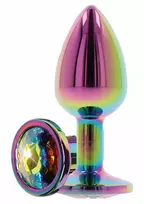Toy Joy analinis kaištis Rainbow Twilight Booty Jewel Large, 9.5 cm