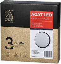 Orno Agat, LED 10W, IP54, 4000K, 800 lm, Juodas (Black)