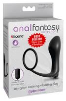 vibro zaislai - Analfantasy Ass-Gasm Cockring vibr. Analinis kaištis - 1 nuotrauka
