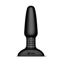 vibro zaislai - B-Vibe rimming Plug Black Analinis kaištis - 3 nuotrauka