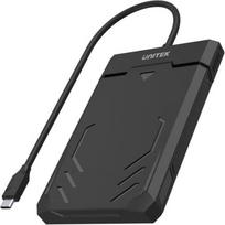 ssd usb 3 2 - Unitek Y-3036A DiskGuard Raiden 2,5" USB-C į SATA III HDD/SSD korpusas Juodas (Black) - 1 nuotrauka