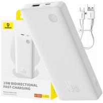 power bank baseus - Baseus Airpow Lite 10000 mAh 15W Balta (White) - 1 nuotrauka