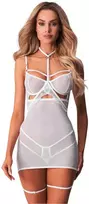 Obsessive obs Chemise white L/XL seksualūs naktiniai