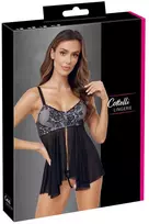 sexy lingerie - Cottelli lingerie Babydoll & Thong L seksualūs naktiniai - 1 nuotrauka