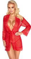 Kissable Kimono red L/XL seksualūs naktiniai