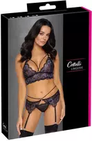 Cottelli lingerie Bra Suspender Set L Seksuali liemenėlė