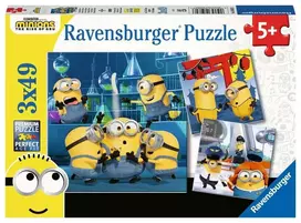 Ravensburger dėlionė 3in1 Funny Minions R 05082, 147 vnt.