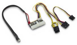 psu laidai - Inter-Tech Mini-ITX PSU 160W DC/DC Juodas (Black) - 1 nuotrauka
