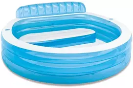 Intex pripučiamas baseinas su suoliuku 229 x 218 x 79 cm, 57190