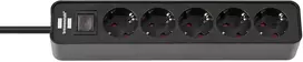 brennenstuhl buitinis ilgintuvas - Brennenstuhl 1153250000 Ecolor Ilgintuvas 1,5 m 5 lizdai Juodas (Black) - 1 nuotrauka