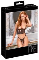 Abierta Fina Shelf Bra Set brownish S Seksuali liemenėlė