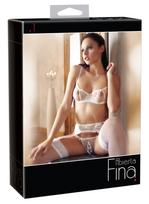 Abierta Fina bh Set White 85C/XL Seksuali liemenėlė