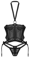 white corsets - Obsessive obs Basque L/XL Seksuali liemenėlė - 2 nuotrauka