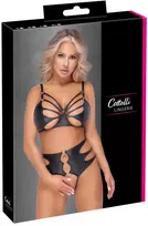rose m - Cottelli lingerie Bra Set Rings M Seksuali liemenėlė - 1 nuotrauka