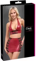 moto xl - Cottelli party Top & Skirt red xl Seksuali liemenėlė - 1 nuotrauka