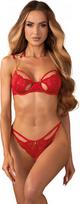 Obsessive obs Set red S/M Seksuali liemenėlė