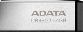 usb flash drive 3.2 - ADATA UR350 64GB Juodas (Black) - 1 nuotrauka