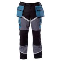 pro m2 - Lahti Pro Darbo kelnės 5076274, Juoda/Pilka/Mėlyna (Black/Grey/Blue), XXL dydis - 1 nuotrauka