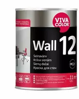 Sienų dažai Vivacolor Wall 12, balta (White), 0.9 l