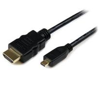 hdmi 2.1 kabelis - StarTech HDADMM2M Micro HDMI į HDMI kabelis 2m Juodas (Black) - 1 nuotrauka