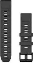 apyranke 22mm - Garmin QuickFit 22mm Silikoninė apyrankė, grafitas (Graphite) - 1 nuotrauka