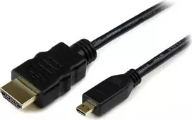 micro hdmi - StarTech HDADMM1M HDMI į HDMI Micro kabelis 1m Juodas (Black) - 1 nuotrauka