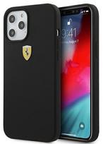 telefonas iphone pro max 12 - Ferrari On Track Silicone dėklas iPhone 12 Pro Max Juodas (Black) - 1 nuotrauka