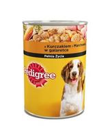 PEDIGREE Puszka kura marchewka w galarecie 400g