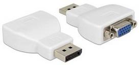 display port laidas - Delock Adapter Display port 1.1 to VGA White - 1 nuotrauka