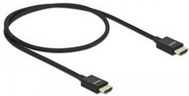 hdmi 8k kabelis - Delock Koaxiales High Speed HDMI Cable 0.5m Black - 1 nuotrauka