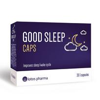 papildai miegui - GOOD SLEEP CAPS, 30 kapsulių - 1 nuotrauka