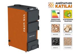 kieto kuro katilai - Kieto kuro katilas EKON-MAX, apatinio degimo, 20kW - 1 nuotrauka