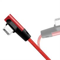 usb laidas 90 - Logilink USB-A To USB-C 90° Angled Cable Red 0.3m - 7 nuotrauka