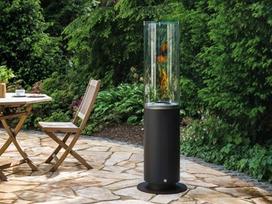 Bio židinys Spartherm Tower, juoda spalva, 69 m2, 6,9 kW