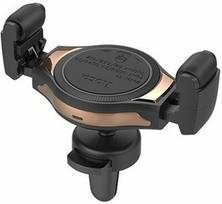Telefono laikiklis Hoco S1 Car Air Vent Holder With Wireless Qi Charger Gold/Black