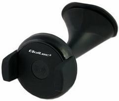 Qoltec Magnetic Car Holder With Wireless Charger 5W Black