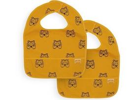 Jollein seilinukas Bib su kišene Tiger Mustard 2 vnt.
