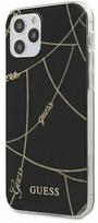 telefonas iphone pro max 12 - Guess Gold Chain Collection Back Case For Apple iPhone 12 Pro Max Black - 1 nuotrauka
