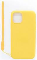 Evelatus Soft Touch Back Case With Strap For Apple iPhone 11 Pro Yellow
