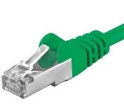 PremiumCord AWG 26/7 Cat6a S/FTP Patch Cord 5m Green