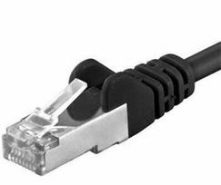 PremiumCord AWG 26/7 Cat6a S/FTP Patch Cord 10m Black