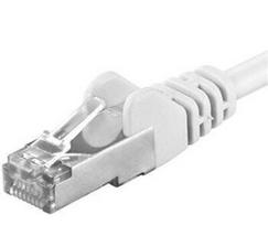 PremiumCord AWG 26/7 Cat6a S/FTP Patch Cord 1.5m White