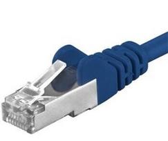 PremiumCord AWG 26/7 Cat6a S/FTP Patch Cord 1.5m Blue