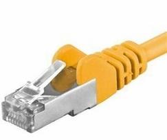 PremiumCord AWG 26/7 Cat6a S/FTP Patch Cord 2m Yellow