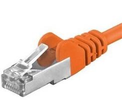 PremiumCord AWG 26/7 Cat6a S/FTP Patch Cord 3m Orange