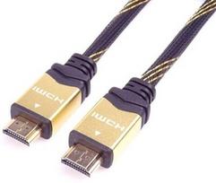 PremiumCord High Speed HDMI 2.0 Cable 1.5m Black/Gold