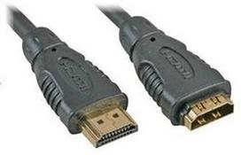 PremiumCord HDMI Male To HDMI Female Cable 1m Black