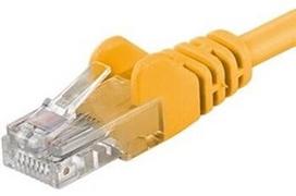 PremiumCord UTP Cat5e Patch Cable 15m Yellow
