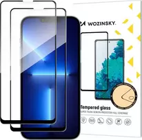 vision pro - Wozinsky Full Glue Tempered Glass iPhone 13 Pro Max Black 2-pack - 1 nuotrauka